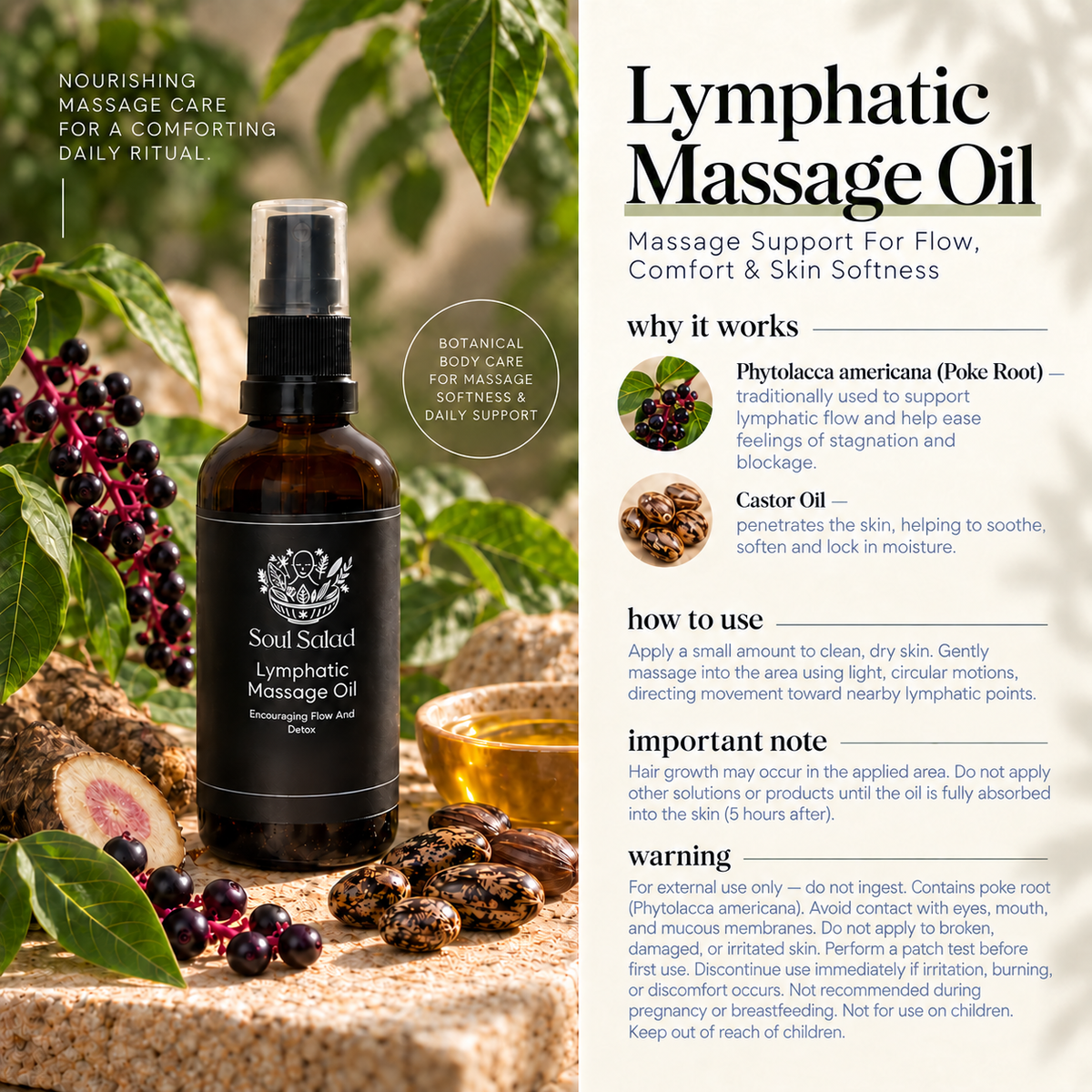 Lymphatic Massage Oil